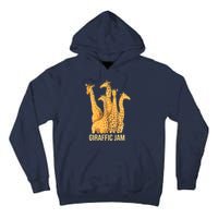 Giraffic Jam Funny Giraffe Driver Raffic Pun Gift Tall Hoodie