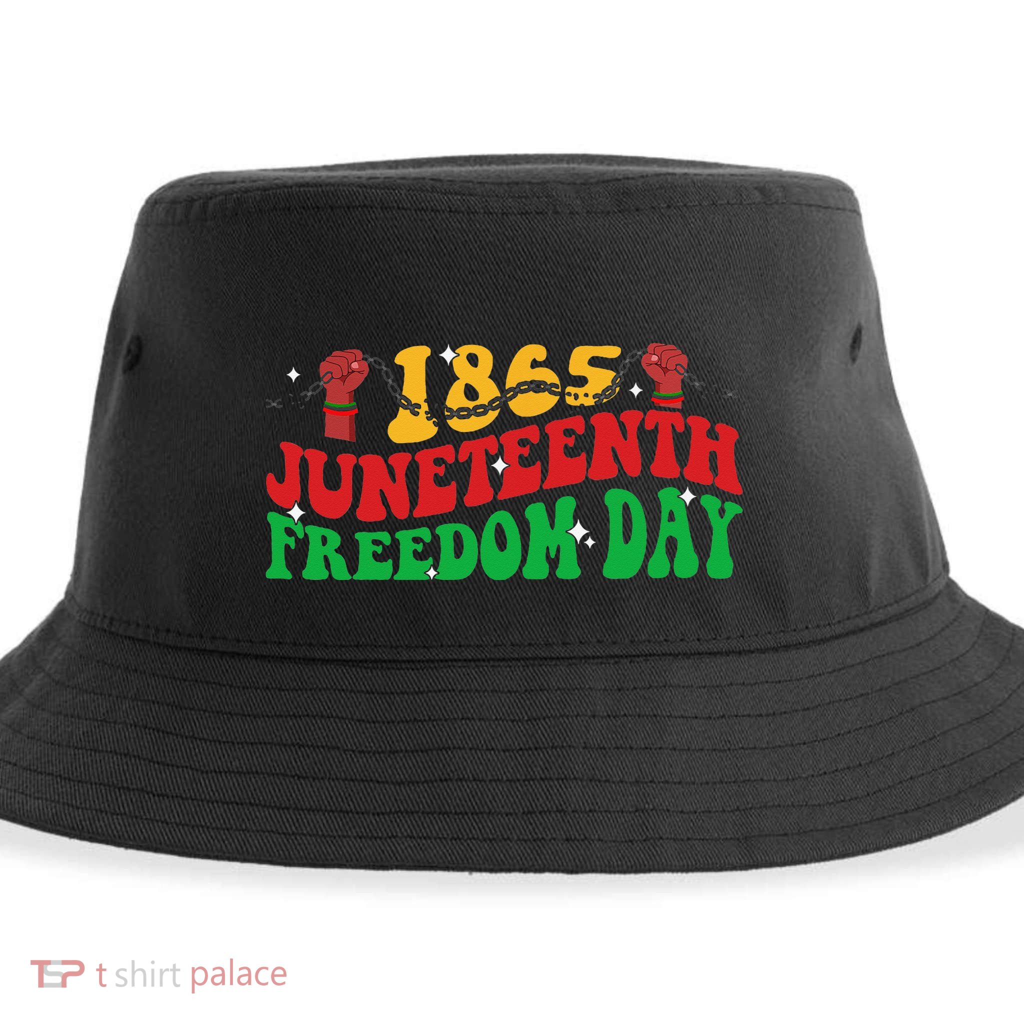 Groovy Juneteenth Freedom Day 1865 Freeish African American Sustainable Bucket Hat