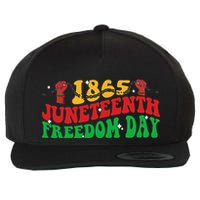 Groovy Juneteenth Freedom Day 1865 Freeish African American Wool Snapback Cap