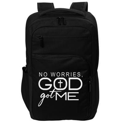 God Jesus Got Me Christian Motivational Church Faith Impact Tech Backpack