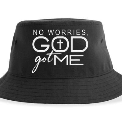 God Jesus Got Me Christian Motivational Church Faith Sustainable Bucket Hat