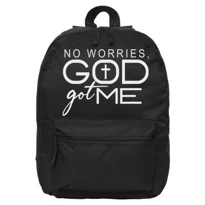 God Jesus Got Me Christian Motivational Church Faith 16 in Basic Backpack