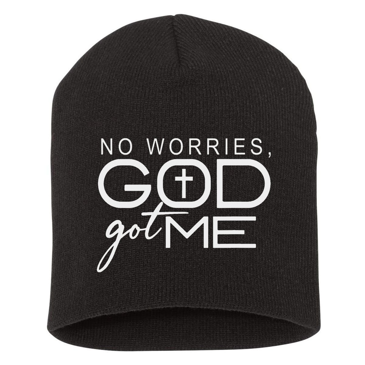 God Jesus Got Me Christian Motivational Church Faith Short Acrylic Beanie