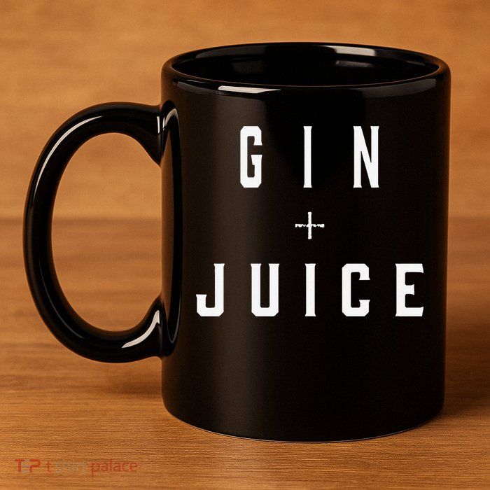 Gin + Juice 11oz C Handle Ceramic Mug