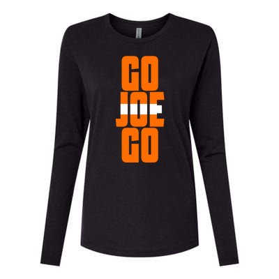 Go Joe Go Cleveland Football Womens Cotton Relaxed Long Sleeve T-Shirt