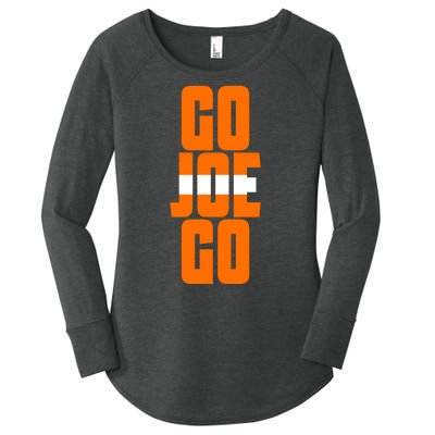 Go Joe Go Cleveland Football Women's Perfect Tri Tunic Long Sleeve Shirt