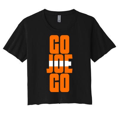 Go Joe Go Cleveland Football Women's Crop Top Tee