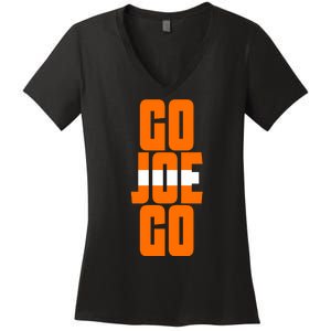 Go Joe Go Cleveland Football Women's V-Neck T-Shirt