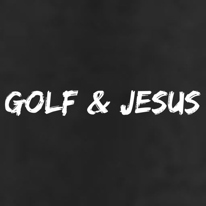 Golf & Jesus 7 Panel Mesh Trucker Snapback Hat