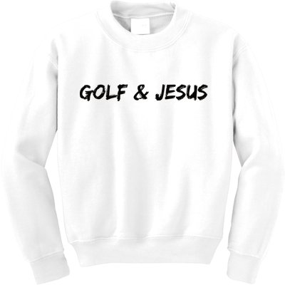Golf & Jesus Kids Sweatshirt