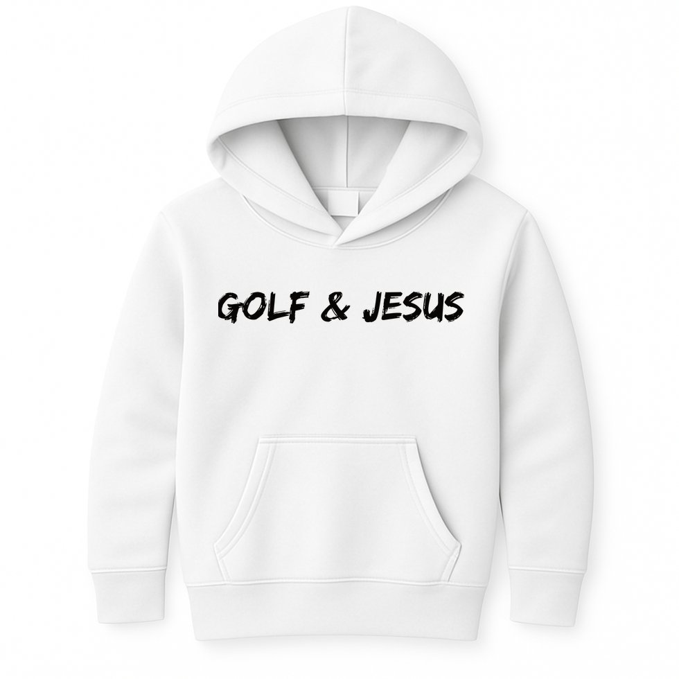 Golf & Jesus Kids Hoodie