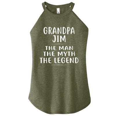 Grandpa JIM He Man He Myth He Legend Jim Jimmy Women's Perfect Tri Rocker Tank