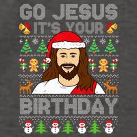 Go Jesus It's Your Birthday Ugly Christmas Sweater Funny  Vector Backpack