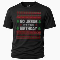 Go Jesus It's Your Birthday Ugly Christmas Cooling Performance Crew T-Shirt