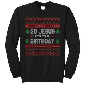 Go Jesus It's Your Birthday Ugly Christmas Sweatshirt