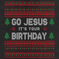 Go Jesus It's Your Birthday Ugly Christmas Adult Drive Performance Visor