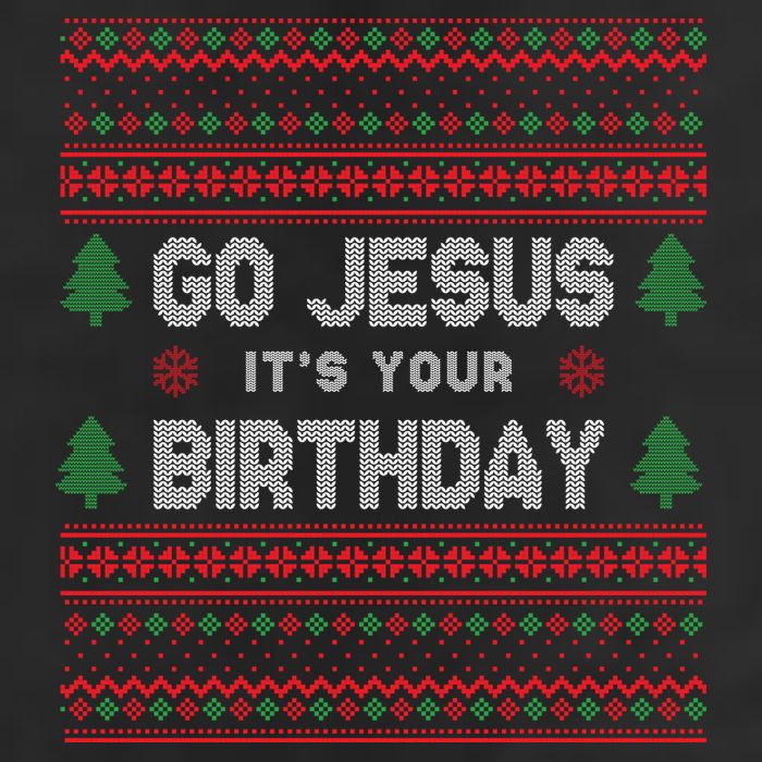 Go Jesus It's Your Birthday Ugly Christmas Adult Drive Performance Visor