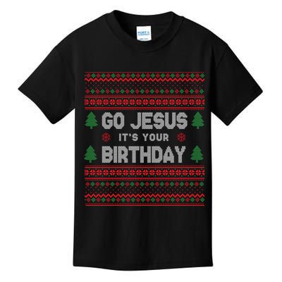 Go Jesus It's Your Birthday Ugly Christmas Kids T-Shirt