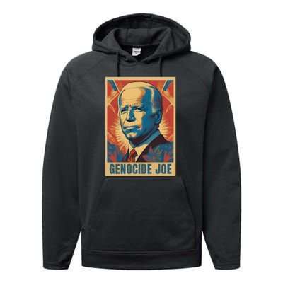 Genocide Joe Impeach Biden Palestine Gaza Performance Fleece Hoodie