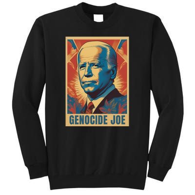 Genocide Joe Impeach Biden Palestine Gaza Tall Sweatshirt