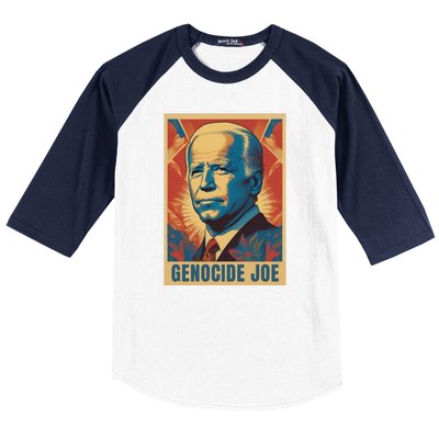 Genocide Joe Impeach Biden Palestine Gaza Baseball Sleeve Shirt