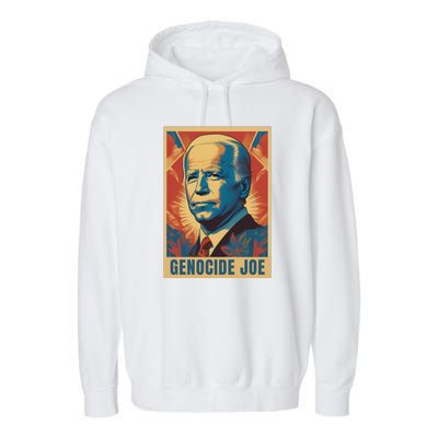 Genocide Joe Impeach Biden Palestine Gaza Garment-Dyed Fleece Hoodie