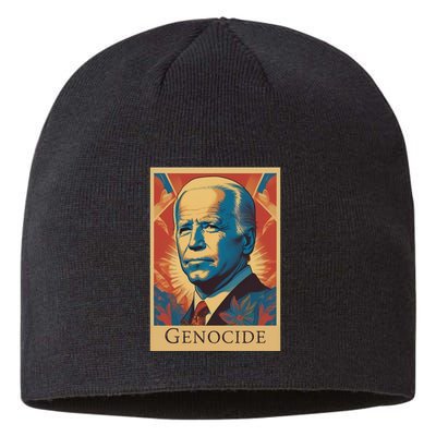 Genocide Joe Impeach Biden Palestine Gaza Sustainable Beanie
