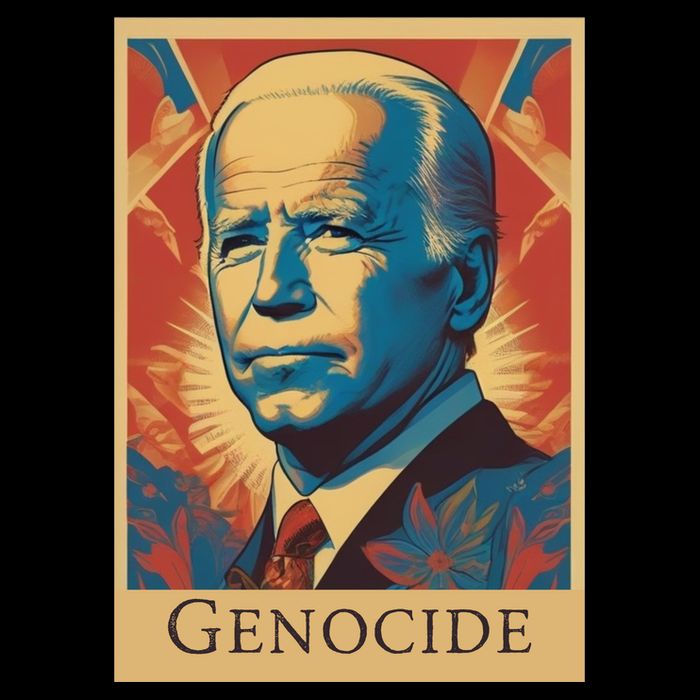 Genocide Joe Impeach Biden Palestine Gaza 16 in Basic Backpack
