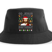 Go Jesus ItS Your Birthday Ugly Christmas Sweater Funny Sustainable Bucket Hat