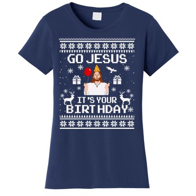 Go Jesus! Its Your Birthday Funny Christmas Fun Xmas Women's T-Shirt