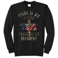 God Jesus Is My Savior Trump Is My President 2024 Christian Sweatshirt