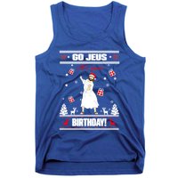 Go Jesus ItS Your Birthday Funny Christian Ugly Christmas Gift Tank Top