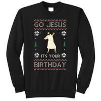 Go Jesus ItS Your Birthday Funny Christmas Ugly Christmas Sweatshirt