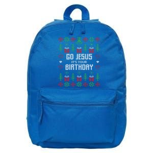 Go Jesus It´S Your Birthday Funny Ugly Christmas Matching Cute Gift 16 in Basic Backpack