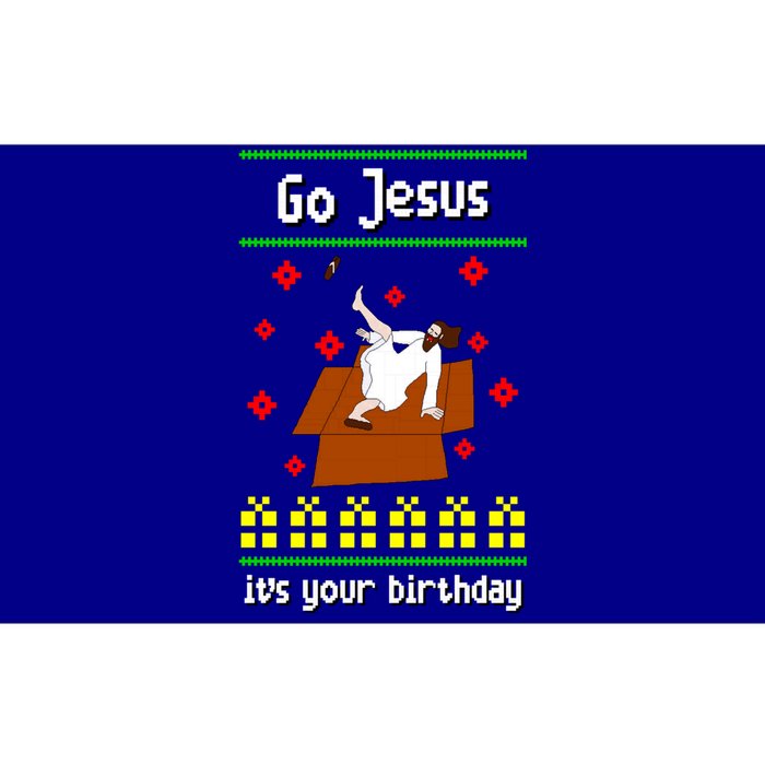 Go Jesus It´S Your Birthday Ugly Christmas Breakdance Great Gift Bumper Sticker