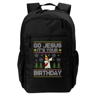 Go Jesus It's Your Birthday Ugly Christmas Sweater Funny  Backpack