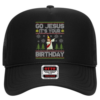 Go Jesus It's Your Birthday Ugly Christmas Sweater Funny  Trucker Hat