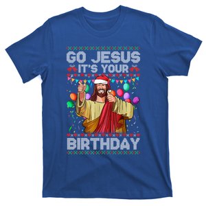 Go Jesus ItS Your Birthday Ugly Christmas Funny Cool Gift T-Shirt