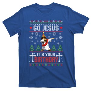 Go Jesus ItS Your Birthday Ugly Christmas Funny Gift T-Shirt