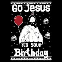 Go Jesus Its Your Birthday Ugly Christmas Cooling Performance Crew T-Shirt