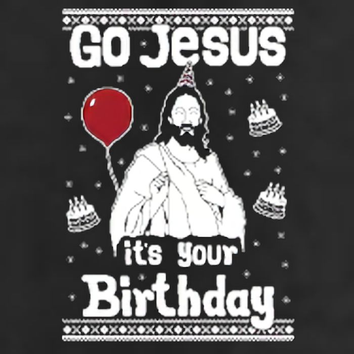 Go Jesus Its Your Birthday Ugly Christmas Adult Drive Performance Visor