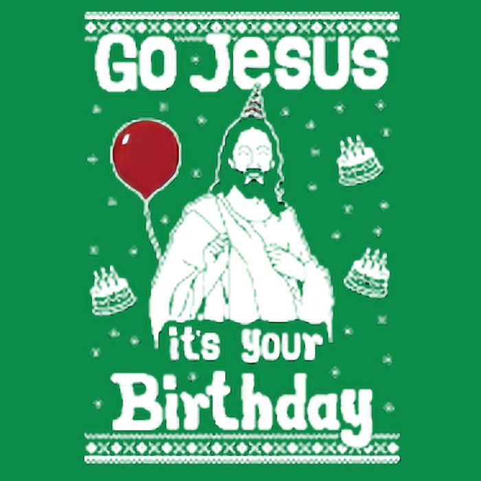 Go Jesus Its Your Birthday Ugly Christmas Hoodie