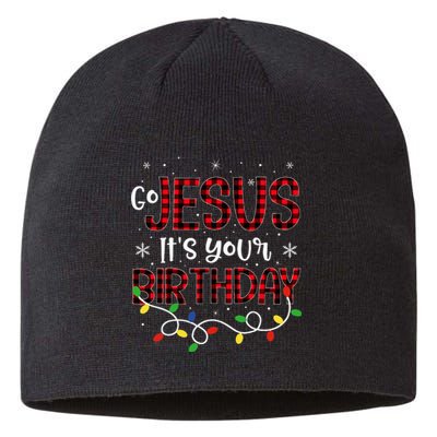 Go Jesus Its Your Birthday Christmas Xmas Holiday Funny Sustainable Beanie