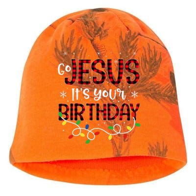 Go Jesus Its Your Birthday Christmas Xmas Holiday Funny Kati - Camo Knit Beanie