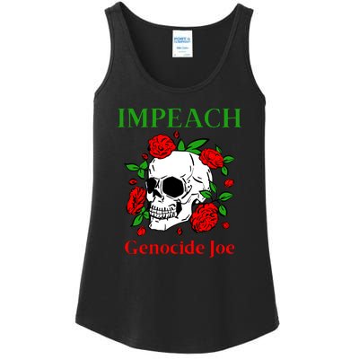 Genocide Joe Impeach Biden Palestine Gaza Ladies Essential Tank