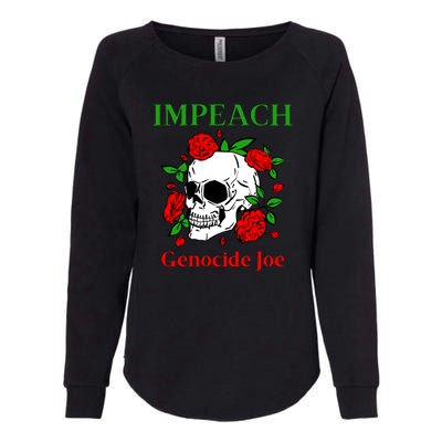 Genocide Joe Impeach Biden Palestine Gaza Womens California Wash Sweatshirt