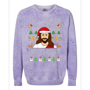 Go Jesus ItS Your Birthday Ugly Christmas Sweater Funny Colorblast Crewneck Sweatshirt