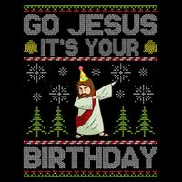 Go Jesus It's Your Birthday Ugly Christmas Sweater Funny Impact Tech Backpack