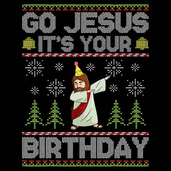 Go Jesus It's Your Birthday Ugly Christmas Sweater Funny Impact Tech Backpack