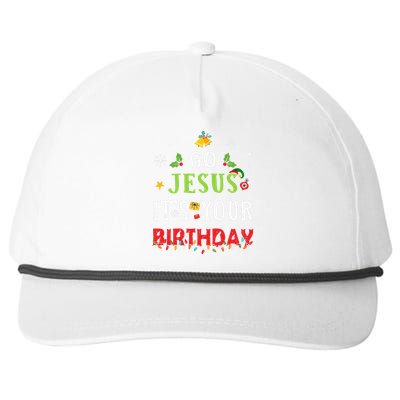 Go Jesus Its Your Birthday Christmas Snapback Five-Panel Rope Hat